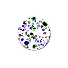 Colorful Random Blobs Background Golf Ball Marker (4 Pack) by Nexatart