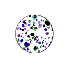 Colorful Random Blobs Background Hat Clip Ball Marker