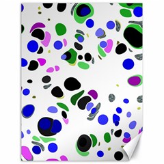 Colorful Random Blobs Background Canvas 18  X 24   by Nexatart