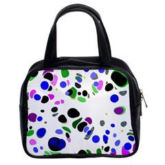 Colorful Random Blobs Background Classic Handbags (2 Sides) by Nexatart