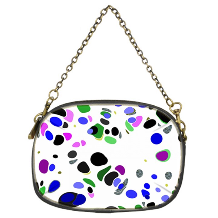 Colorful Random Blobs Background Chain Purses (Two Sides) 