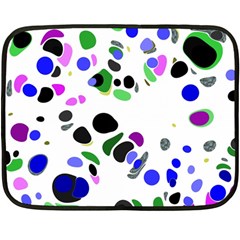 Colorful Random Blobs Background Fleece Blanket (mini)