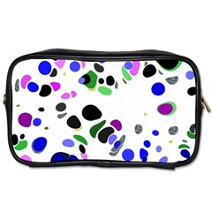 Colorful Random Blobs Background Toiletries Bags by Nexatart