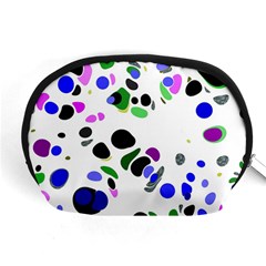 Colorful Random Blobs Background Accessory Pouches (medium)  by Nexatart