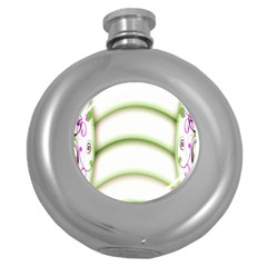 Abstract Background Round Hip Flask (5 Oz) by Nexatart