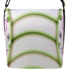 Abstract Background Flap Messenger Bag (s)