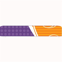 Leaf Polka Dot Purple Orange Small Bar Mats by Mariart