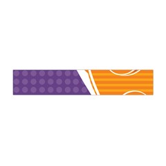 Leaf Polka Dot Purple Orange Flano Scarf (mini) by Mariart