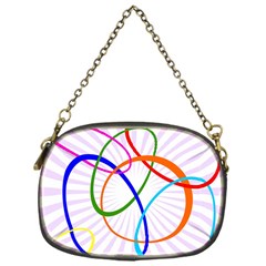 Abstract Background With Interlocking Oval Shapes Chain Purses (one Side)  by Nexatart