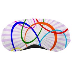 Abstract Background With Interlocking Oval Shapes Sleeping Masks by Nexatart