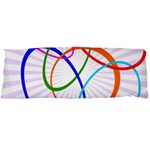 Abstract Background With Interlocking Oval Shapes Body Pillow Case Dakimakura (Two Sides) Front