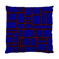 Line Plaid Red Blue Standard Cushion Case (one Side) by Mariart