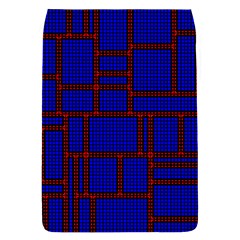 Line Plaid Red Blue Flap Covers (s)  by Mariart