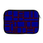 Line Plaid Red Blue Apple MacBook Pro 17  Zipper Case Front