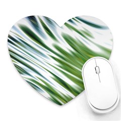 Fluorescent Flames Background Light Effect Abstract Heart Mousepads by Nexatart