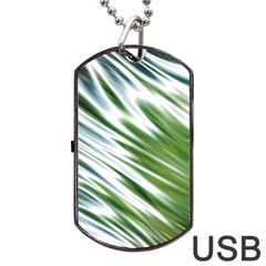 Fluorescent Flames Background Light Effect Abstract Dog Tag Usb Flash (one Side) by Nexatart