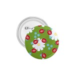 Insect Flower Floral Animals Star Green Red Sunflower 1.75  Buttons Front