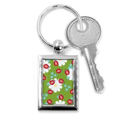 Insect Flower Floral Animals Star Green Red Sunflower Key Chains (rectangle)  by Mariart