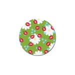 Insect Flower Floral Animals Star Green Red Sunflower Golf Ball Marker (10 pack) Front