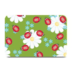 Insect Flower Floral Animals Star Green Red Sunflower Plate Mats by Mariart