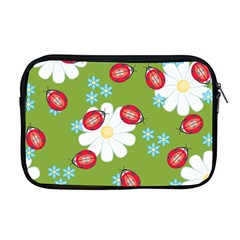 Insect Flower Floral Animals Star Green Red Sunflower Apple Macbook Pro 17  Zipper Case by Mariart