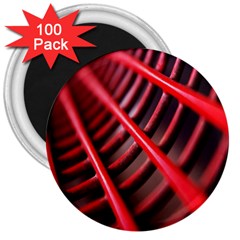 Abstract Of A Red Metal Chair 3  Magnets (100 Pack)