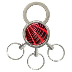 Abstract Of A Red Metal Chair 3-ring Key Chains by Nexatart