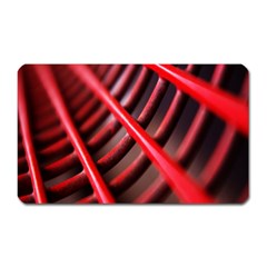 Abstract Of A Red Metal Chair Magnet (rectangular) by Nexatart