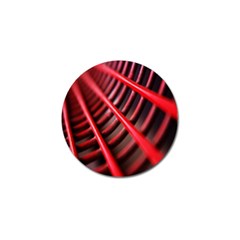 Abstract Of A Red Metal Chair Golf Ball Marker by Nexatart