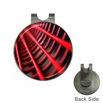 Abstract Of A Red Metal Chair Hat Clips with Golf Markers Front