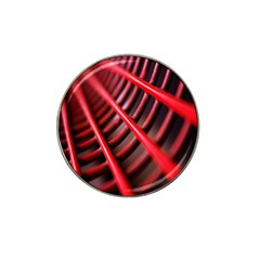 Abstract Of A Red Metal Chair Hat Clip Ball Marker (4 Pack) by Nexatart