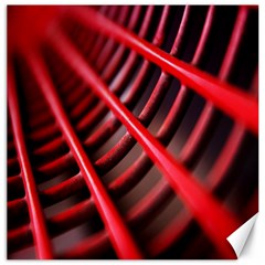 Abstract Of A Red Metal Chair Canvas 20  X 20   by Nexatart