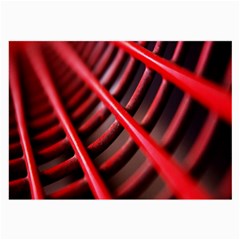 Abstract Of A Red Metal Chair Large Glasses Cloth by Nexatart