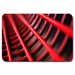 Abstract Of A Red Metal Chair Large Doormat  by Nexatart