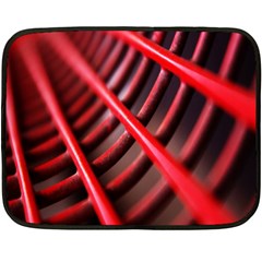 Abstract Of A Red Metal Chair Fleece Blanket (mini) by Nexatart