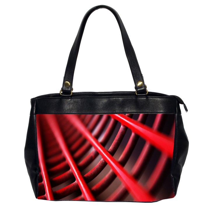 Abstract Of A Red Metal Chair Office Handbags (2 Sides) 