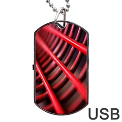 Abstract Of A Red Metal Chair Dog Tag Usb Flash (one Side) by Nexatart