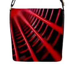 Abstract Of A Red Metal Chair Flap Messenger Bag (l)  by Nexatart