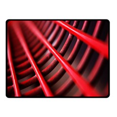 Abstract Of A Red Metal Chair Double Sided Fleece Blanket (small)  by Nexatart