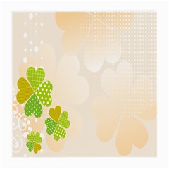 Leaf Polka Dot Green Flower Star Medium Glasses Cloth by Mariart