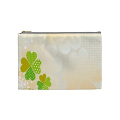 Leaf Polka Dot Green Flower Star Cosmetic Bag (medium)  by Mariart