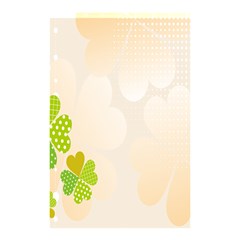 Leaf Polka Dot Green Flower Star Shower Curtain 48  X 72  (small)  by Mariart