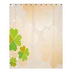 Leaf Polka Dot Green Flower Star Shower Curtain 60  X 72  (medium)  by Mariart