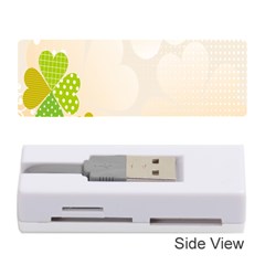 Leaf Polka Dot Green Flower Star Memory Card Reader (stick)  by Mariart