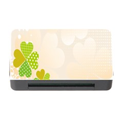 Leaf Polka Dot Green Flower Star Memory Card Reader With Cf by Mariart