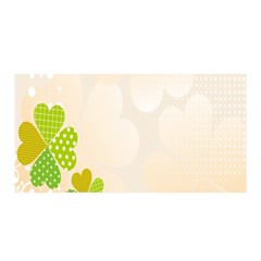 Leaf Polka Dot Green Flower Star Satin Wrap by Mariart