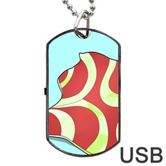 Make Bedroom Unique Dog Tag Usb Flash (one Side) by Mariart