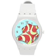 Make Bedroom Unique Round Plastic Sport Watch (m) by Mariart