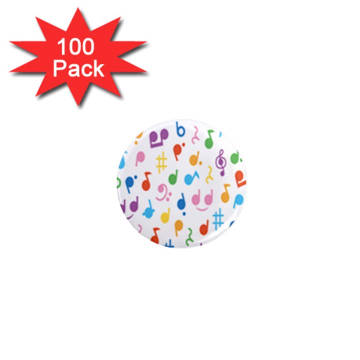 Musical Notes 1  Mini Magnets (100 pack) 