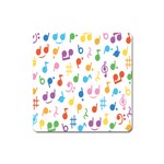 Musical Notes Square Magnet Front